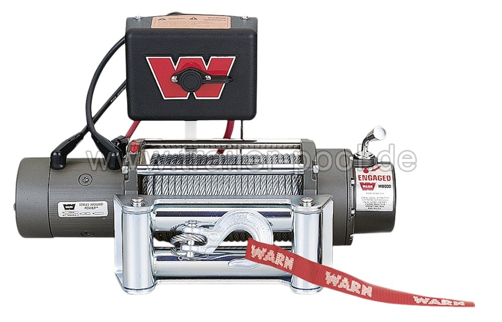 Warn-Profi-Winde M8000, 12 V Zugkraft bis 3600 kg